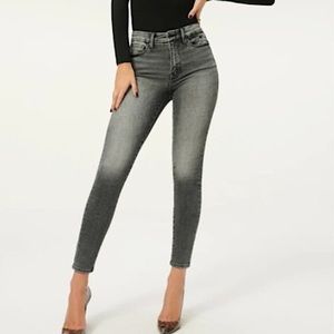 Good American Dark Grey Good Legs High Rise Jeans Size 27